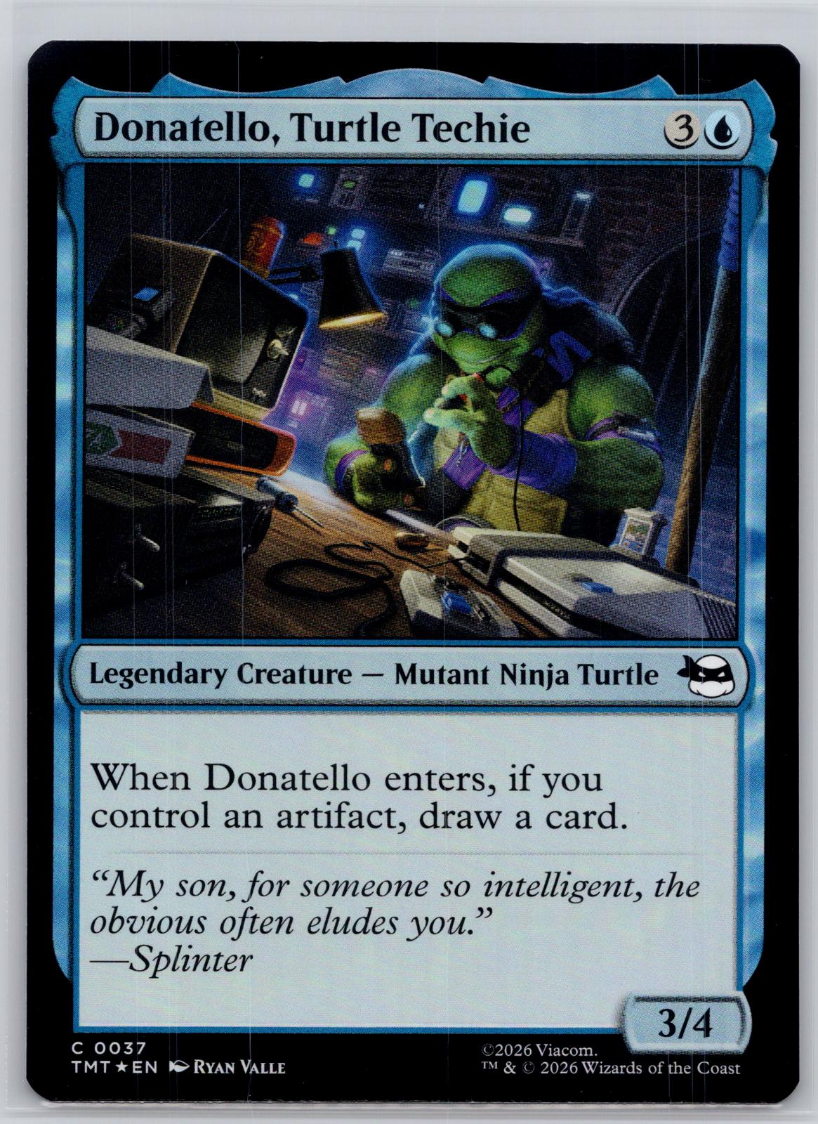 Donatello, Turtle Techie Teenage Mutant Ninja Turtles M:TG Foil NM