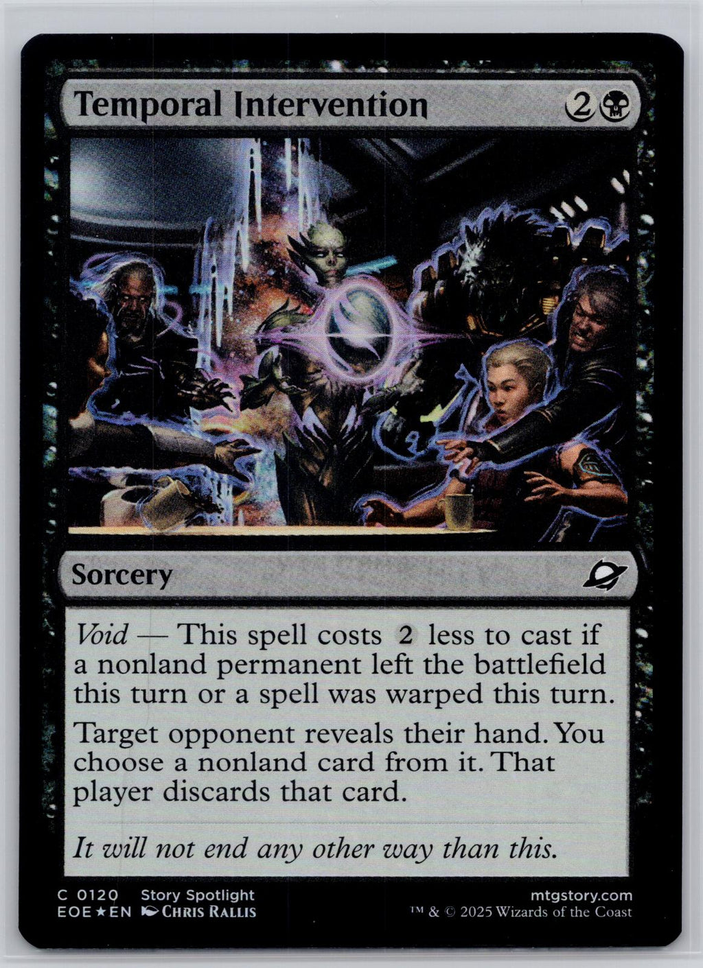 Temporal Intervention Edge of Eternities Magic: The Gathering Foil Near Mint
