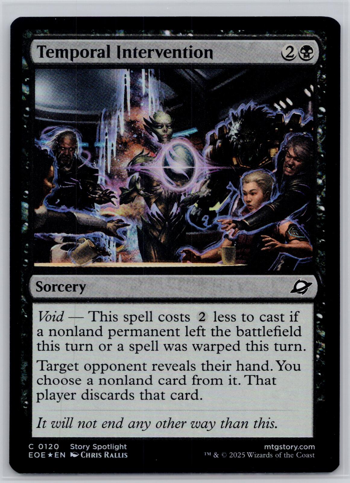 Temporal Intervention Edge of Eternities Magic: The Gathering Foil Near Mint
