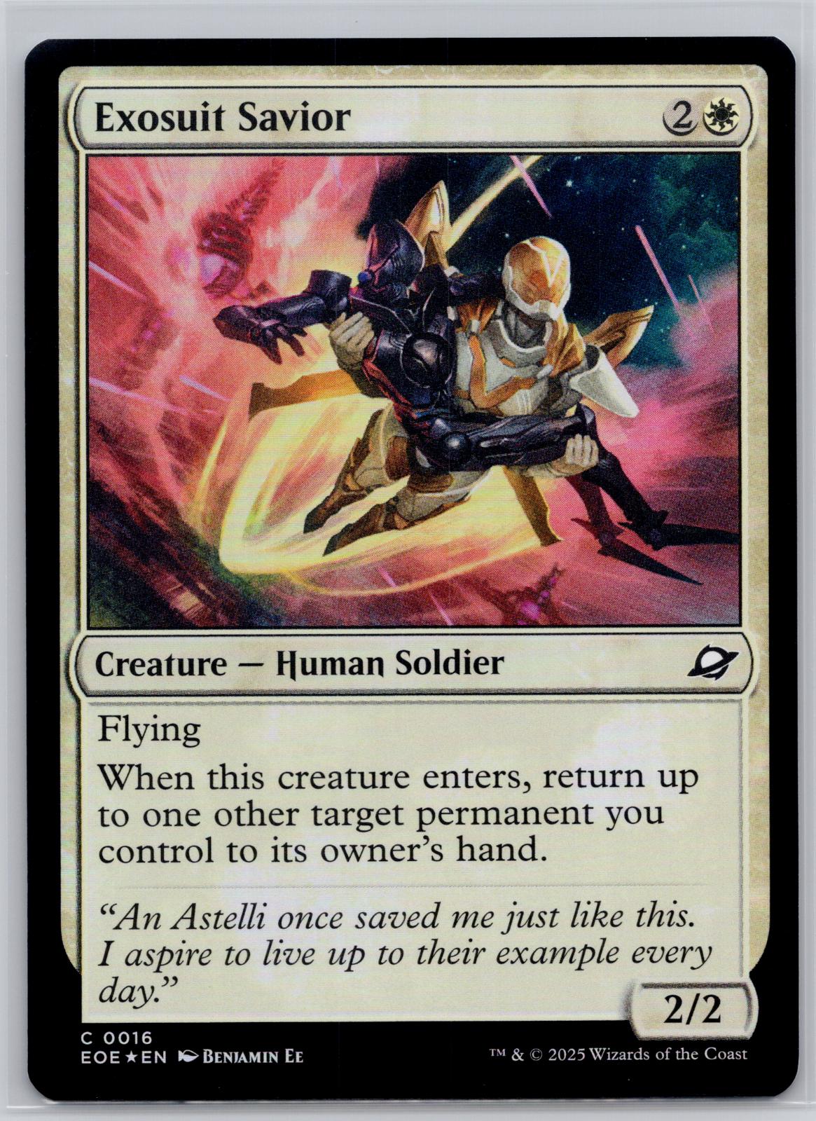 Exosuit Savior Edge of Eternities Magic: The Gathering Foil Near Mint