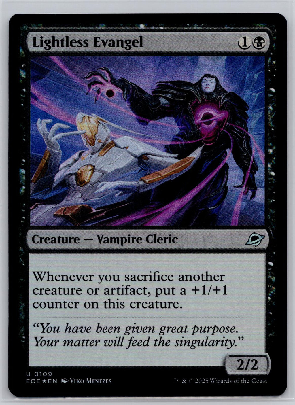 Lightless Evangel Edge of Eternities Magic: The Gathering Foil Near Mint