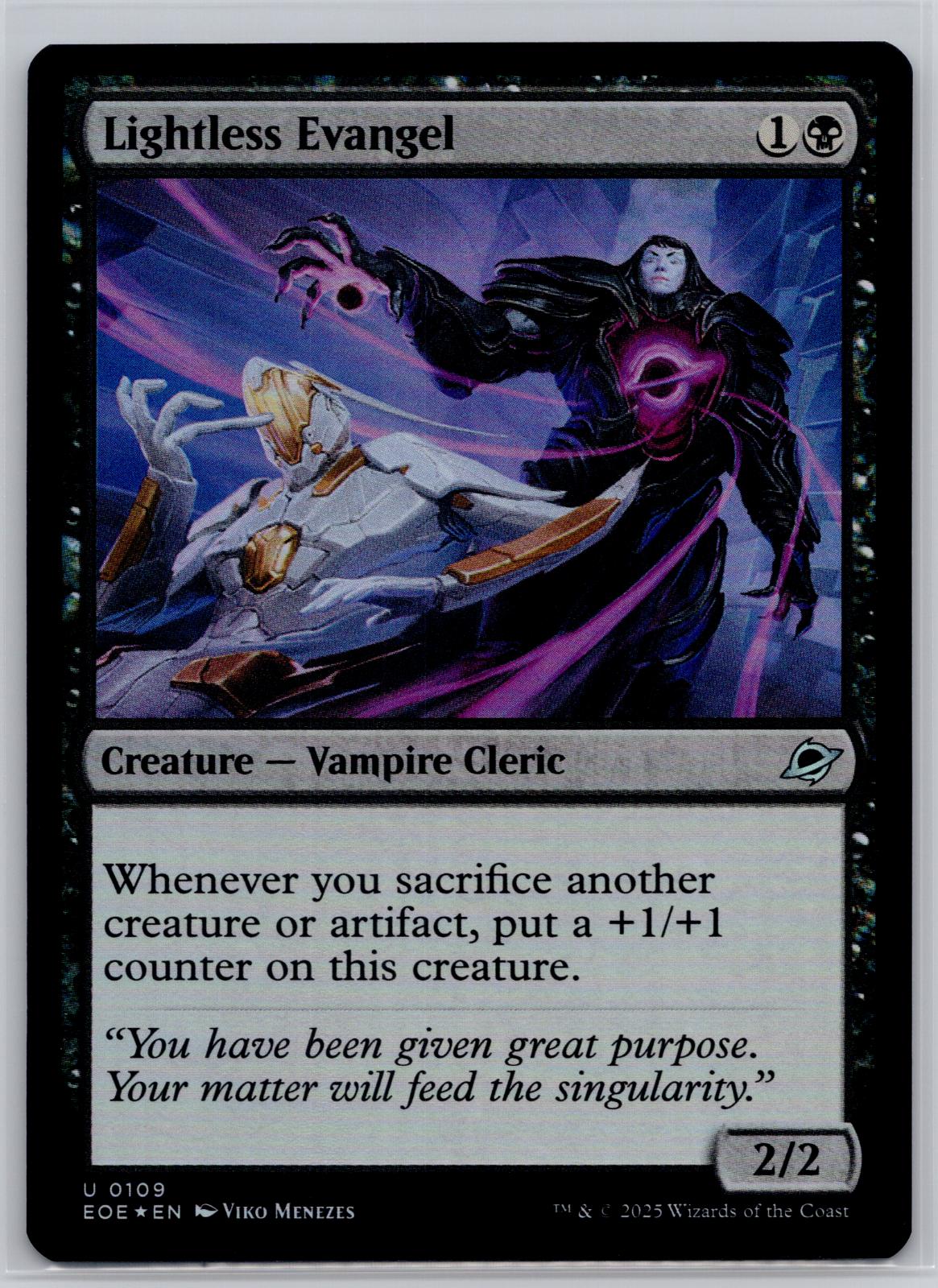 Lightless Evangel Edge of Eternities Magic: The Gathering Foil Near Mint