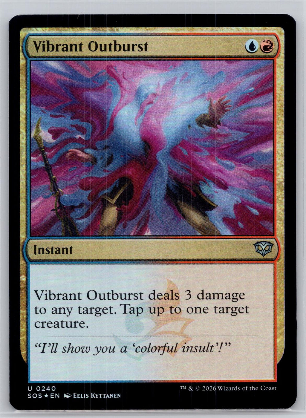 Vibrant Outburst Secrets of Strixhaven Magic: The Gathering Foil Near Mint