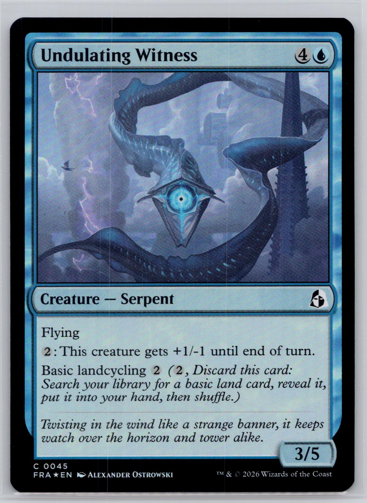 Undulating Witness Reality Fracture Magic: The Gathering Foil Near Mint