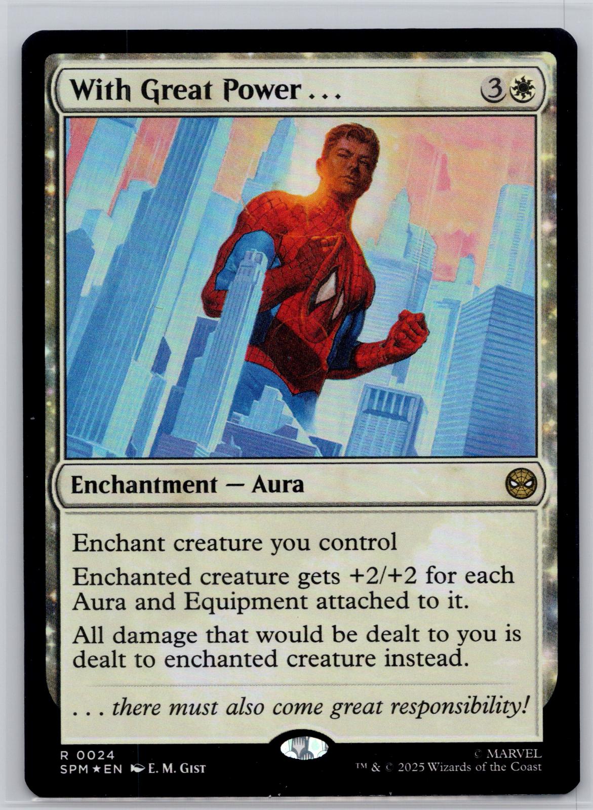 With Great Power . . . Marvel's Spider-Man Magic: The Gathering Foil Near Mint