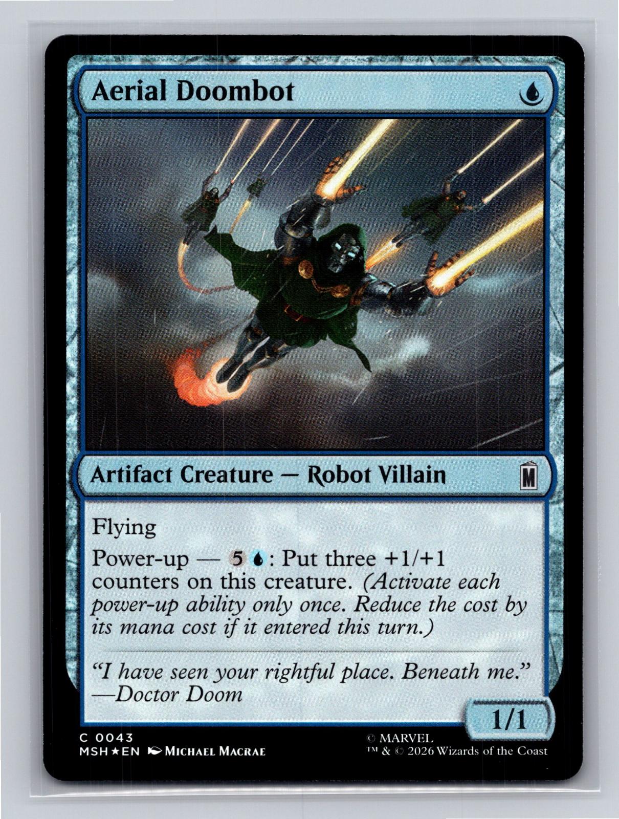 Aerial Doombot Marvel Super Heroes Magic: The Gathering Foil Near Mint