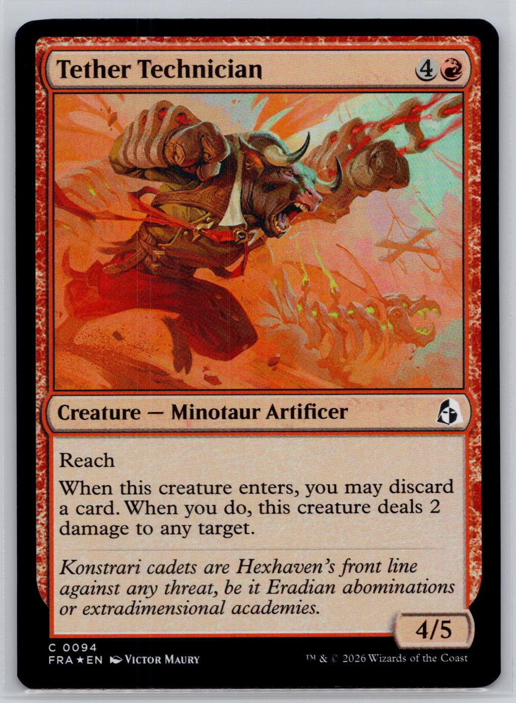 Tether Technician Reality Fracture Magic: The Gathering Foil Near Mint