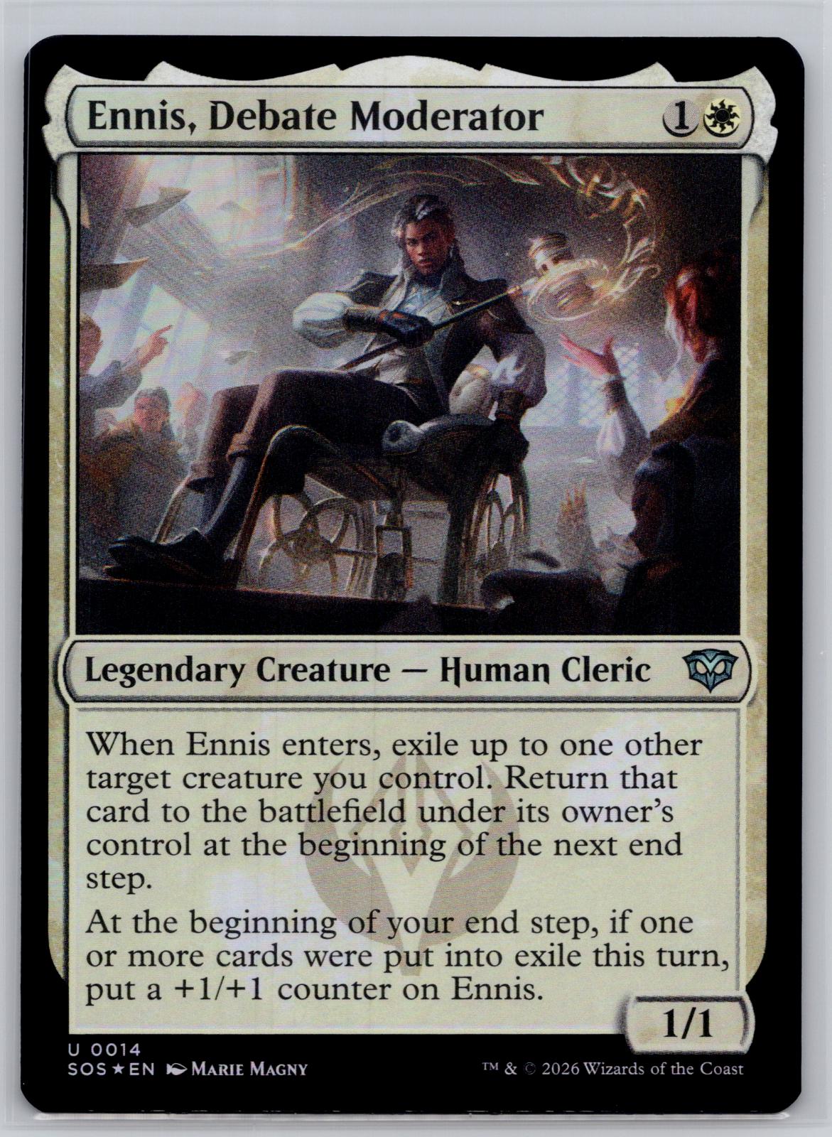 Ennis, Debate Moderator Secrets of Strixhaven Magic: The Gathering Foil NM