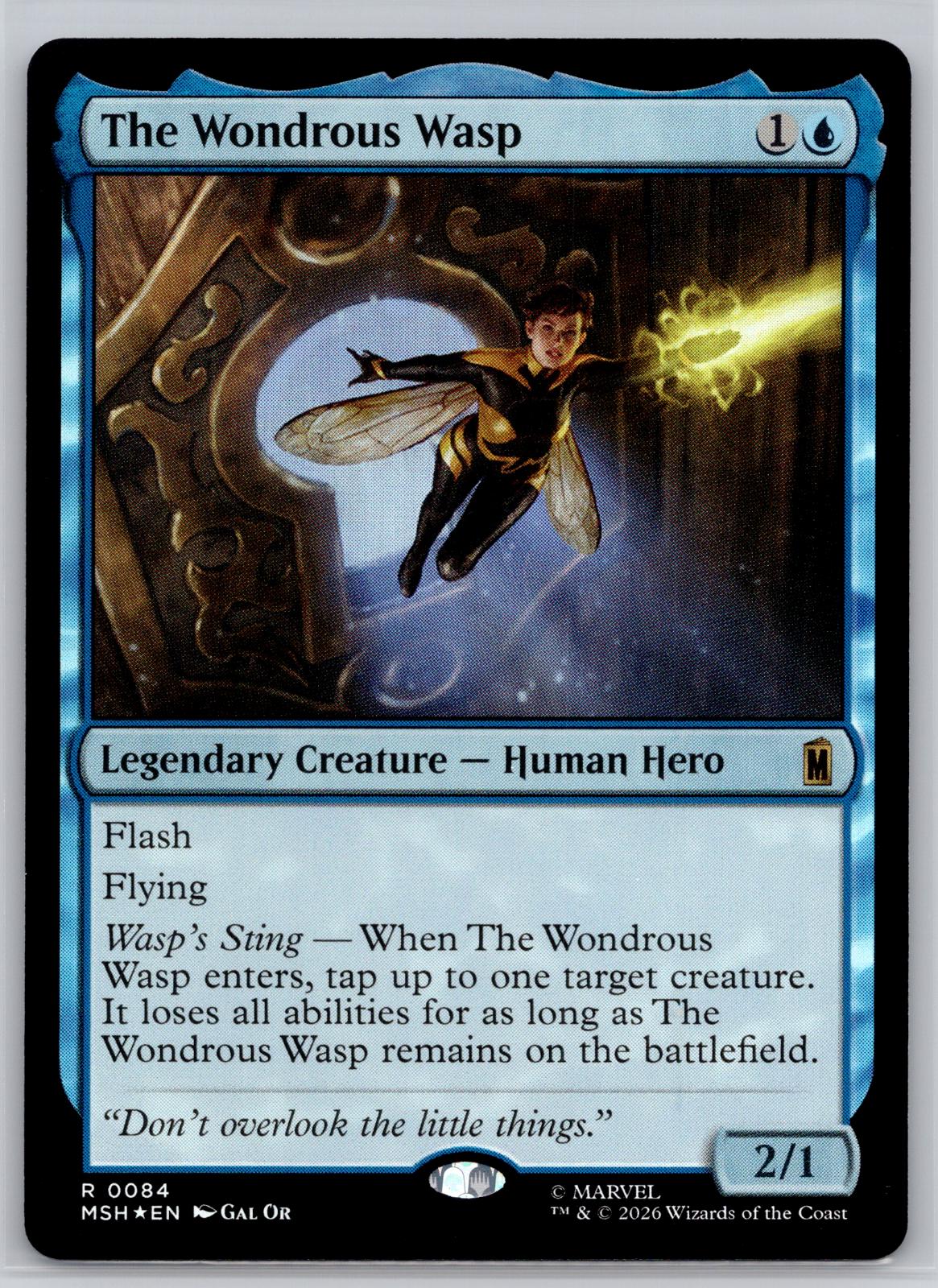 The Wondrous Wasp Marvel Super Heroes Magic: The Gathering Foil Near Mint