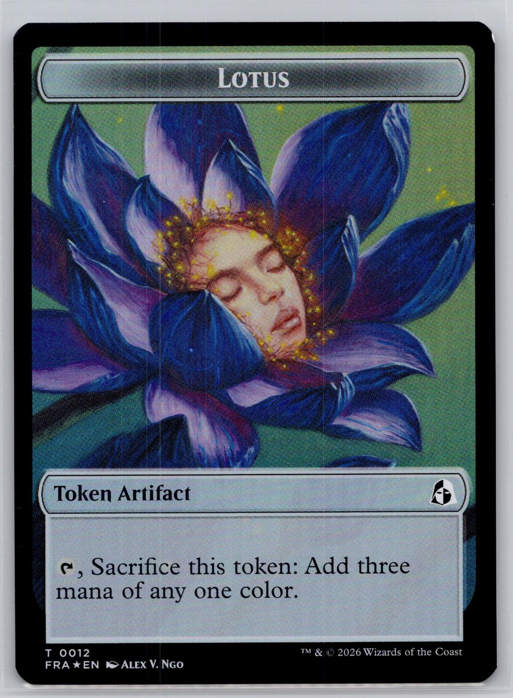 Dragon // Lotus Double-Sided Token Reality Fracture Magic: The Gathering Foil NM