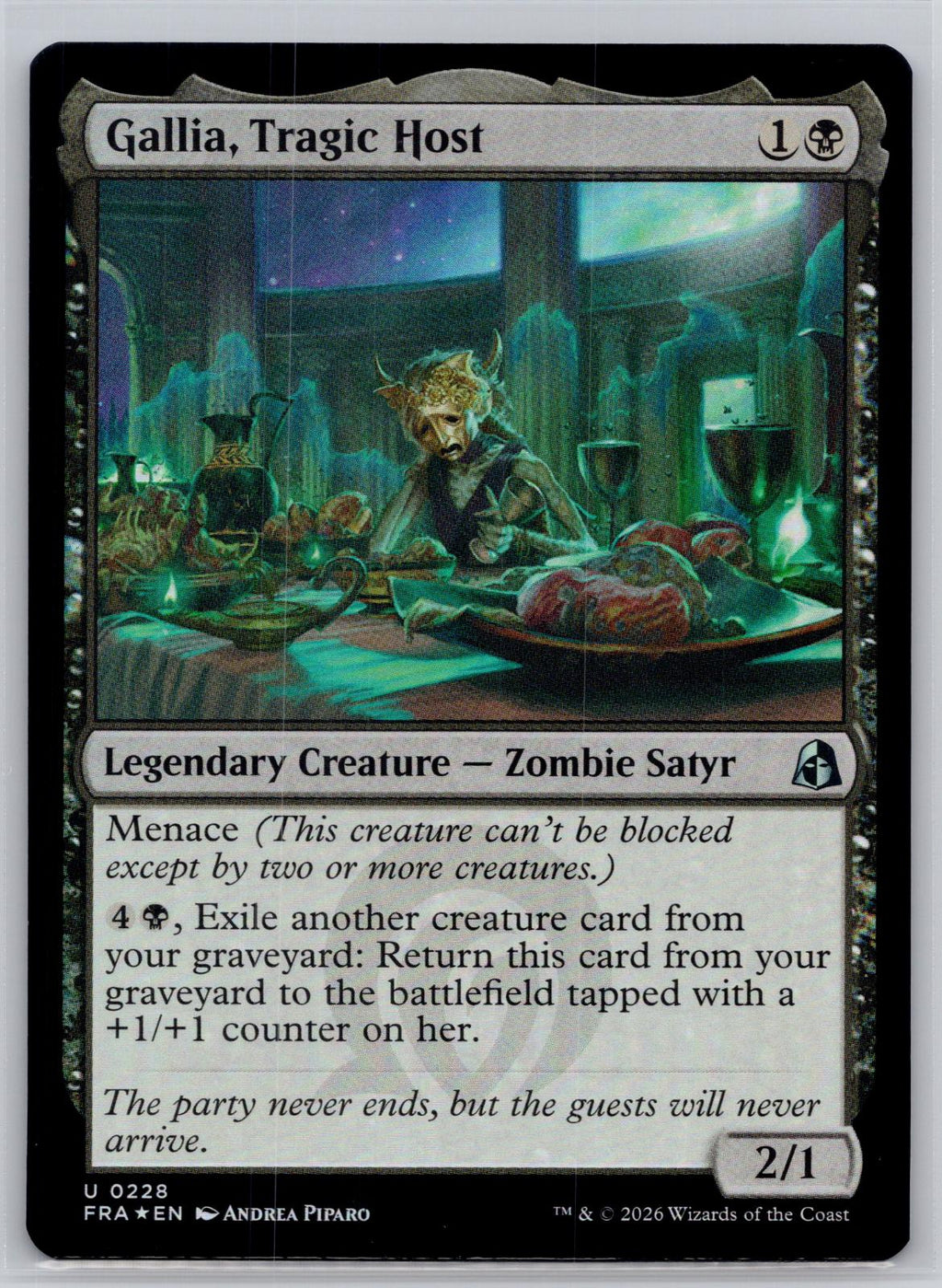 Gallia, Tragic Host Reality Fracture Magic: The Gathering Foil Near Mint