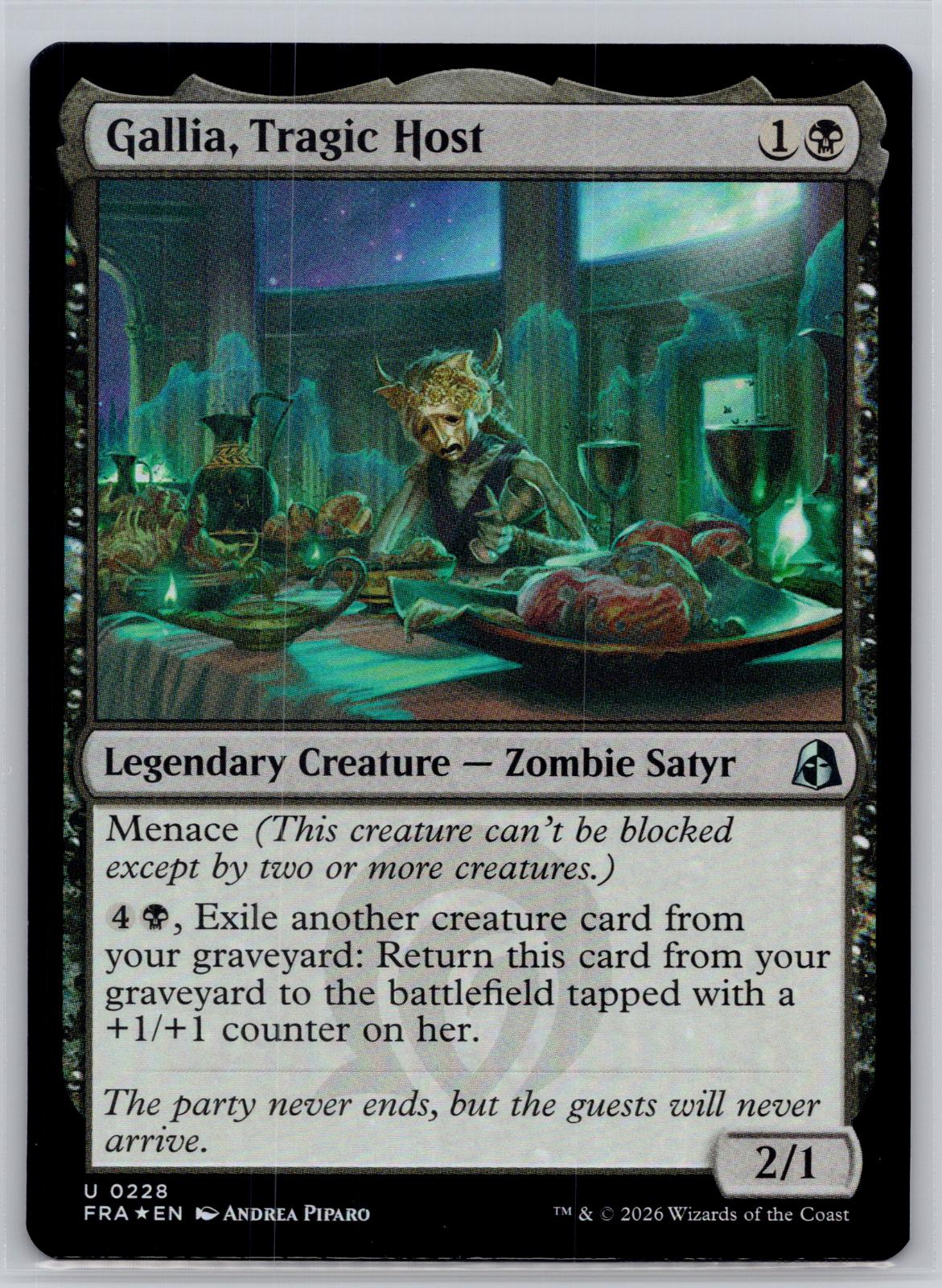 Gallia, Tragic Host Reality Fracture Magic: The Gathering Foil Near Mint