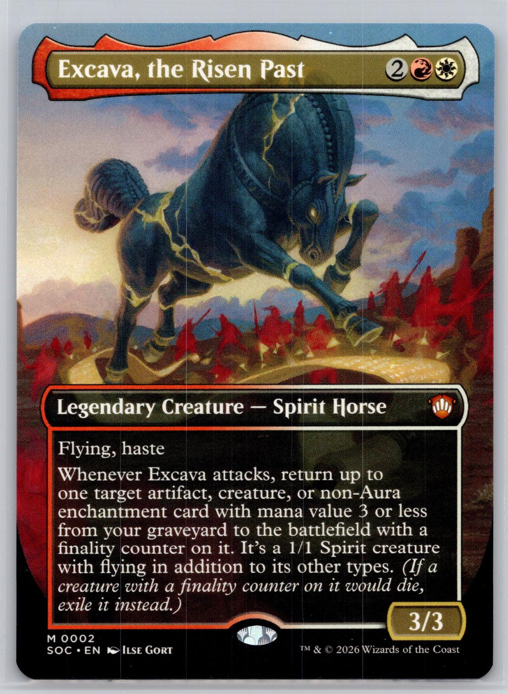 Excava, the Risen Past (Borderless) Commander: Secrets of Strixhaven M:TG NM