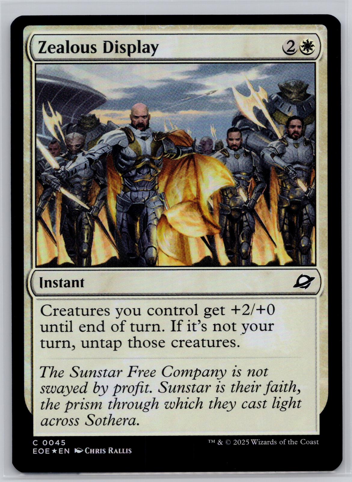 Zealous Display Edge of Eternities Magic: The Gathering Foil Near Mint