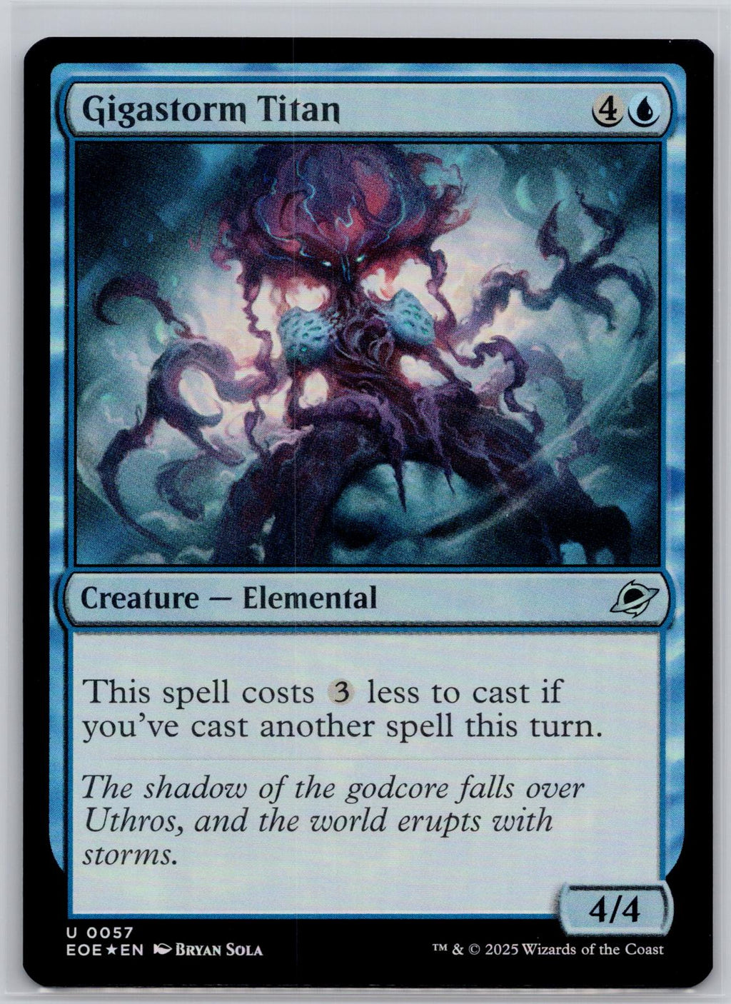 Gigastorm Titan Edge of Eternities Magic: The Gathering Foil Near Mint