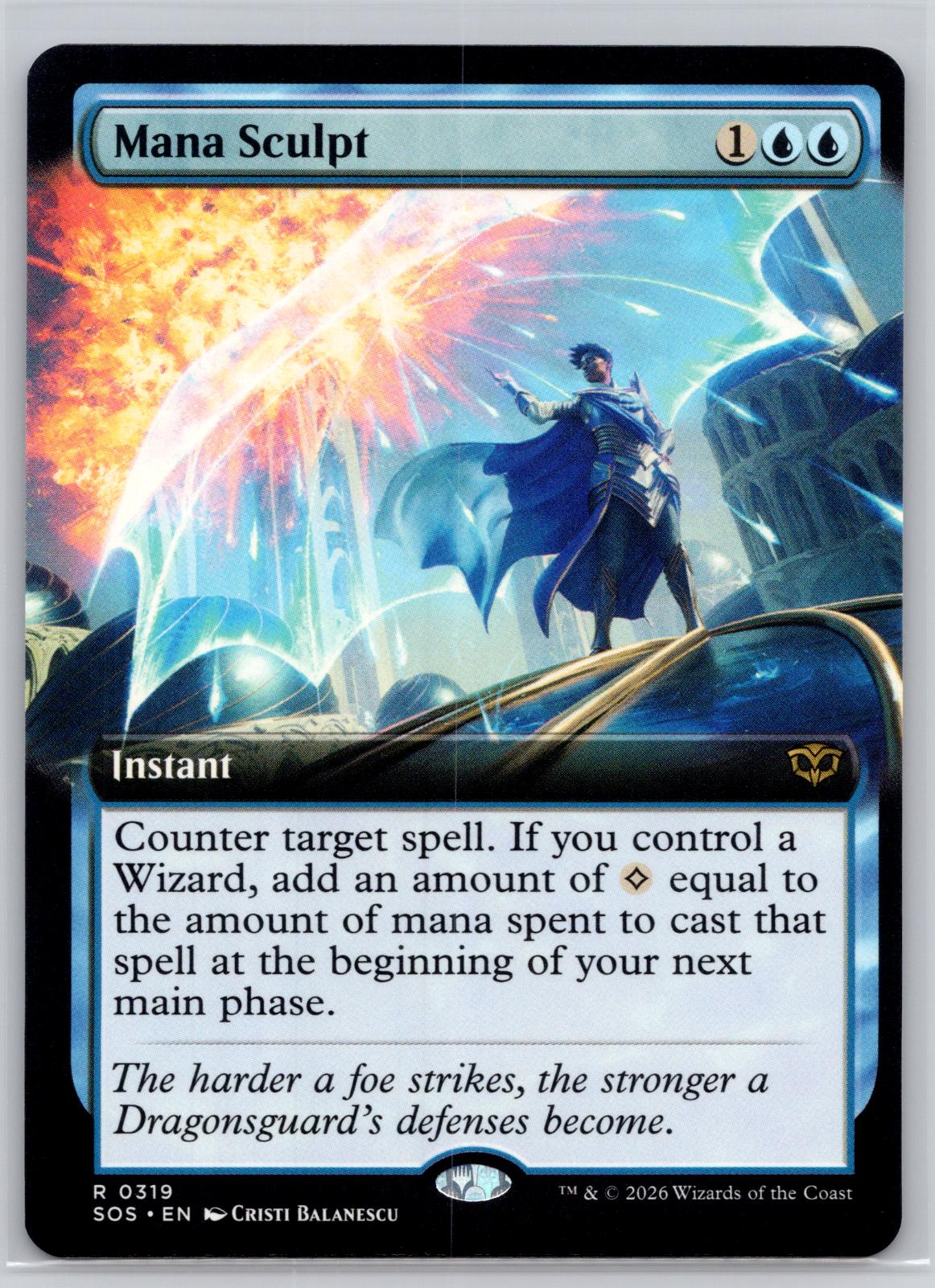 Mana Sculpt (Extended Art) Secrets of Strixhaven Magic: The Gathering Near Mint