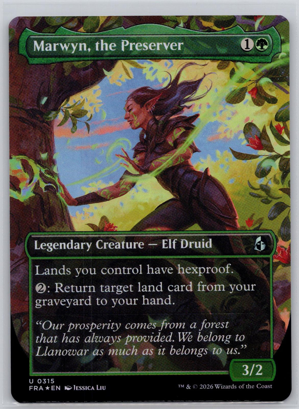 Marwyn, the Preserver (Borderless) Reality Fracture Magic: The Gathering Foil NM