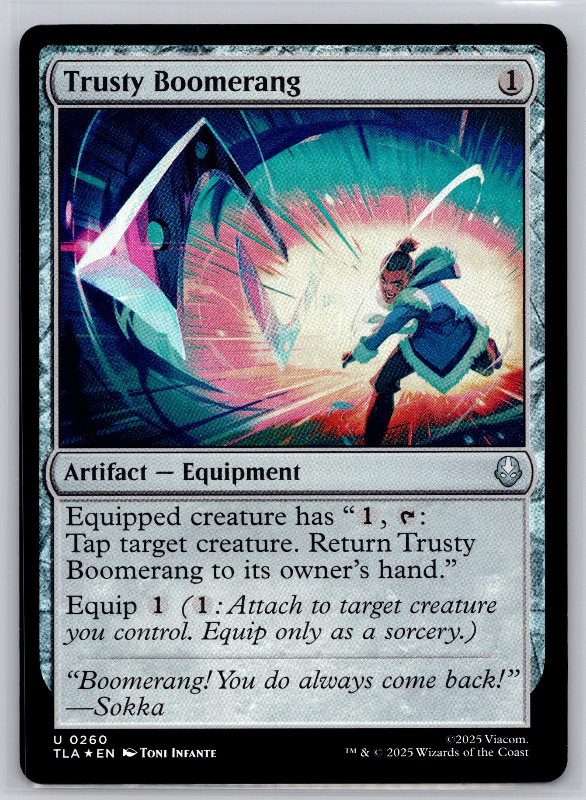 Trusty Boomerang Avatar: The Last Airbender Magic: The Gathering Foil Near Mint