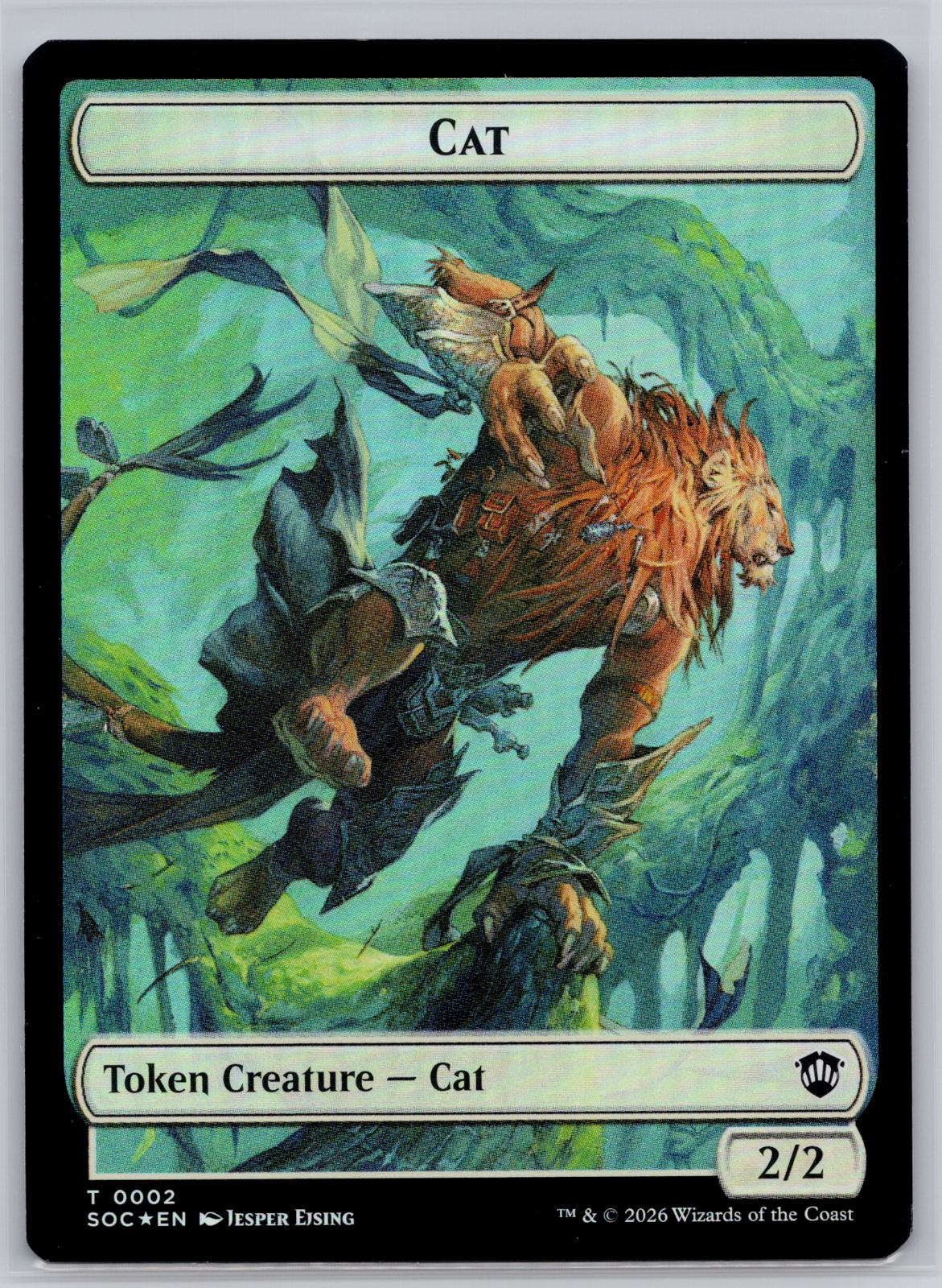 Cat // Inkling 2-Sided Token Commander: Secrets of Strixhaven M:TG Foil NM