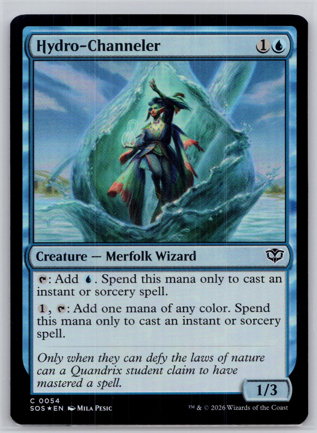 Hydro-Channeler Secrets of Strixhaven Magic: The Gathering Foil Near Mint