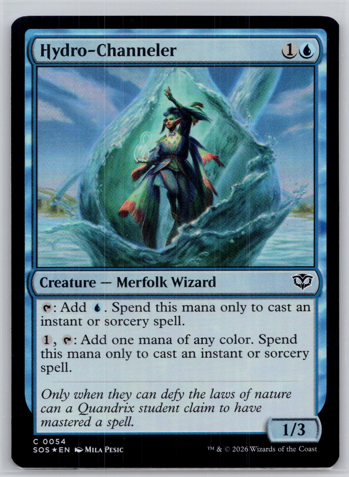 Hydro-Channeler Secrets of Strixhaven Magic: The Gathering Foil Near Mint