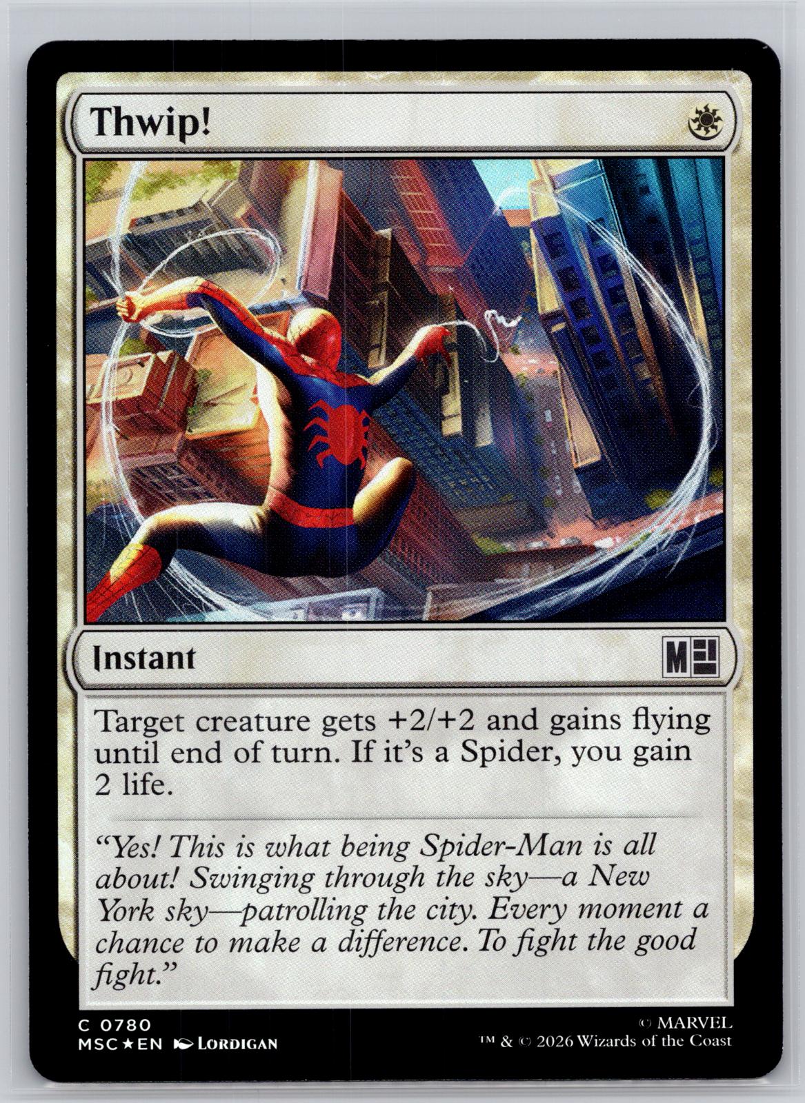 Thwip! Commander: Marvel Super Heroes Magic: The Gathering Foil Near Mint