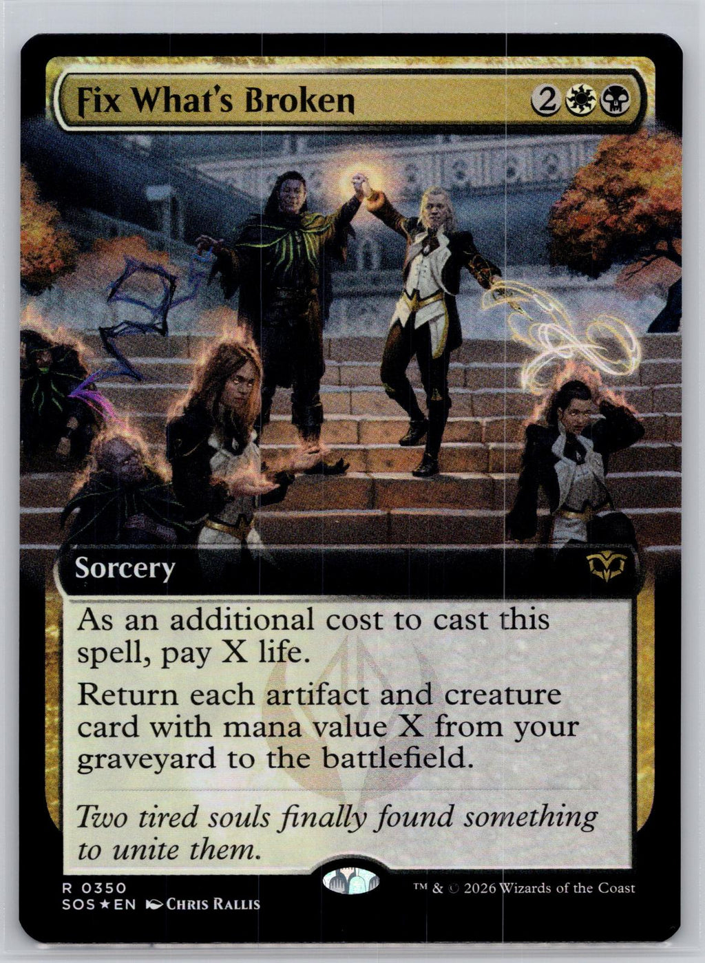 Fix What's Broken (Extended Art) Secrets of Strixhaven M:TG Foil NM