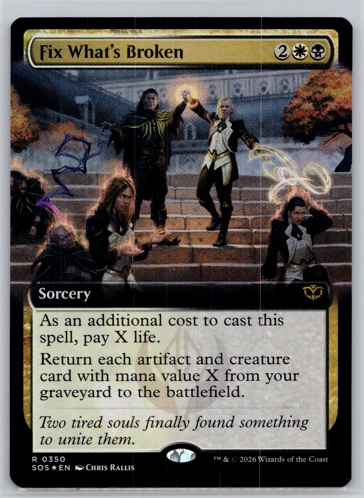 Fix What's Broken (Extended Art) Secrets of Strixhaven M:TG Foil NM