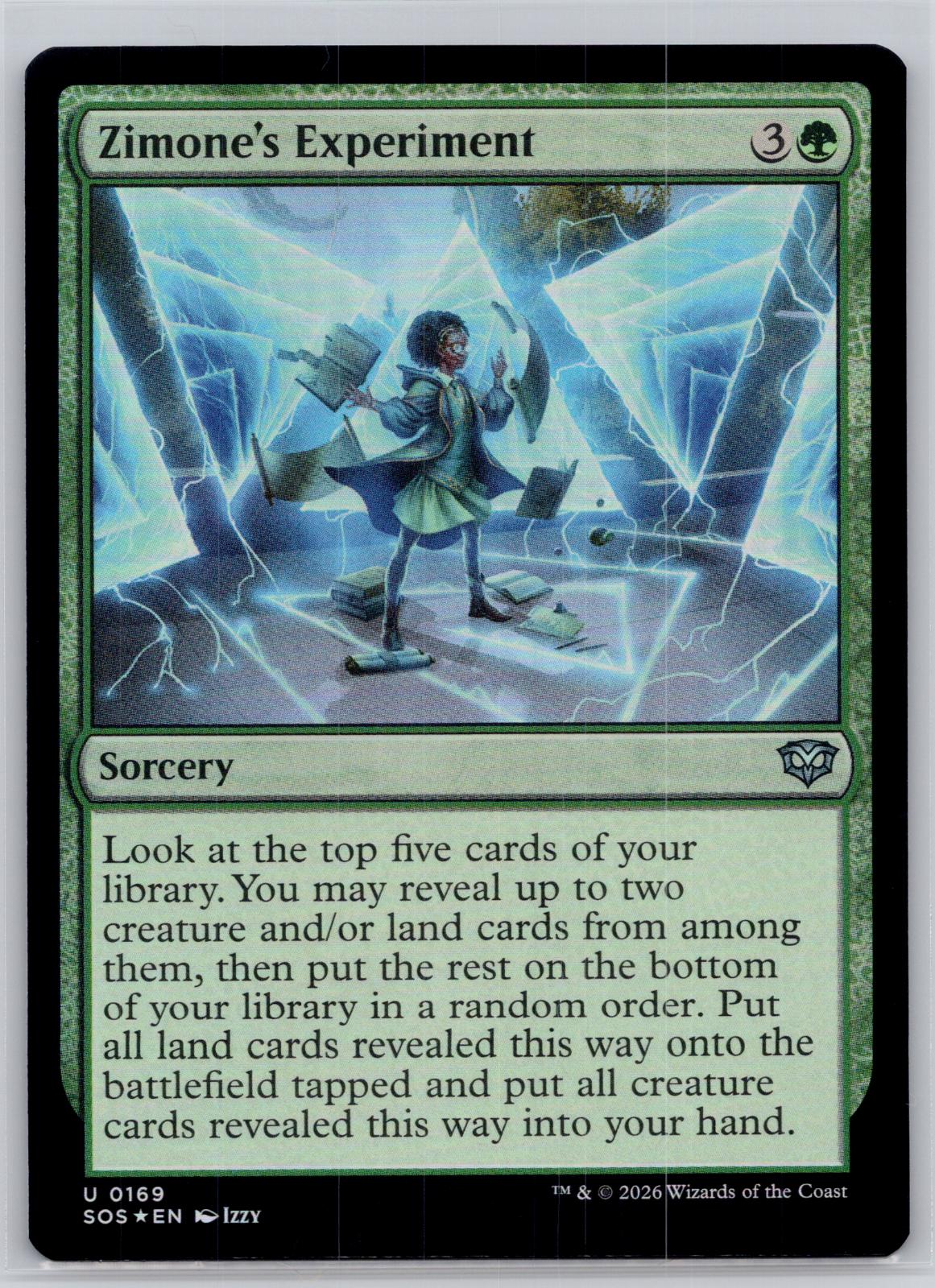 Zimone's Experiment Secrets of Strixhaven Magic: The Gathering Foil Near Mint