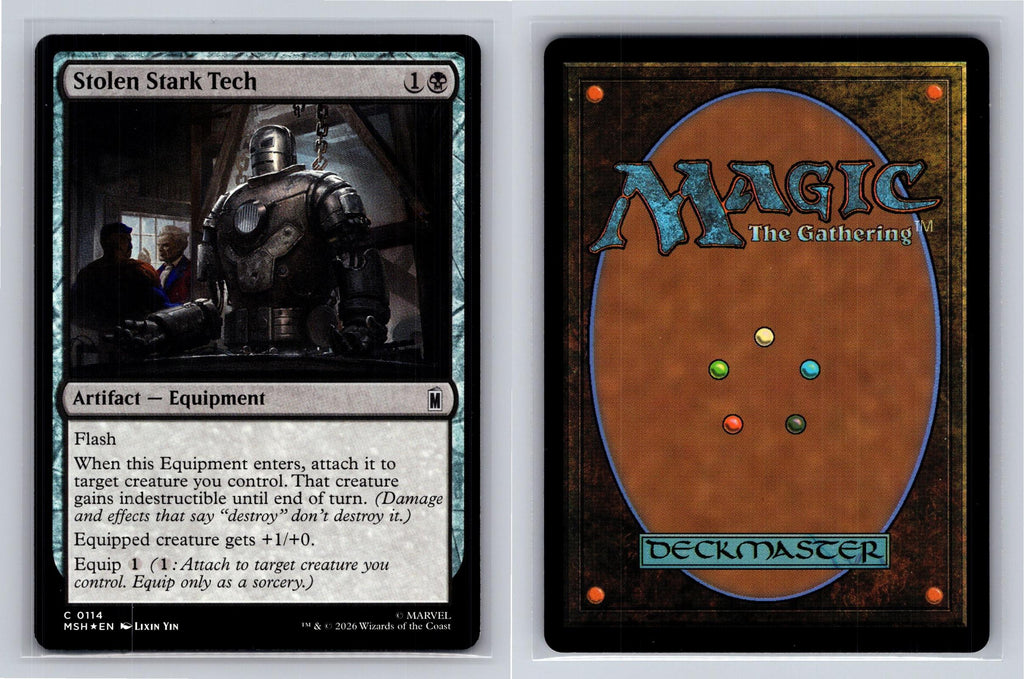Stolen Stark Tech Marvel Super Heroes Magic: The Gathering Foil Near Mint