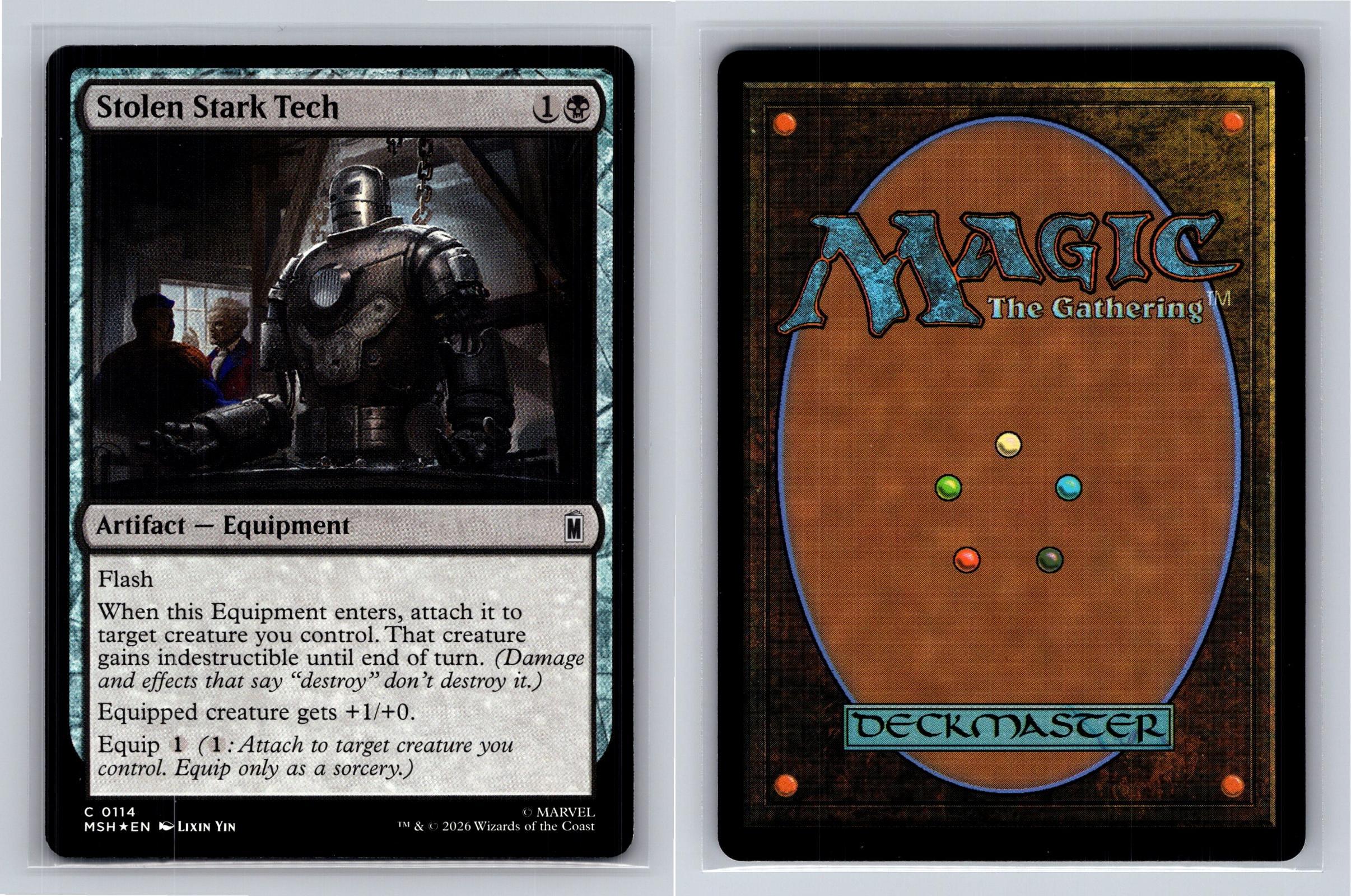 Stolen Stark Tech Marvel Super Heroes Magic: The Gathering Foil Near Mint