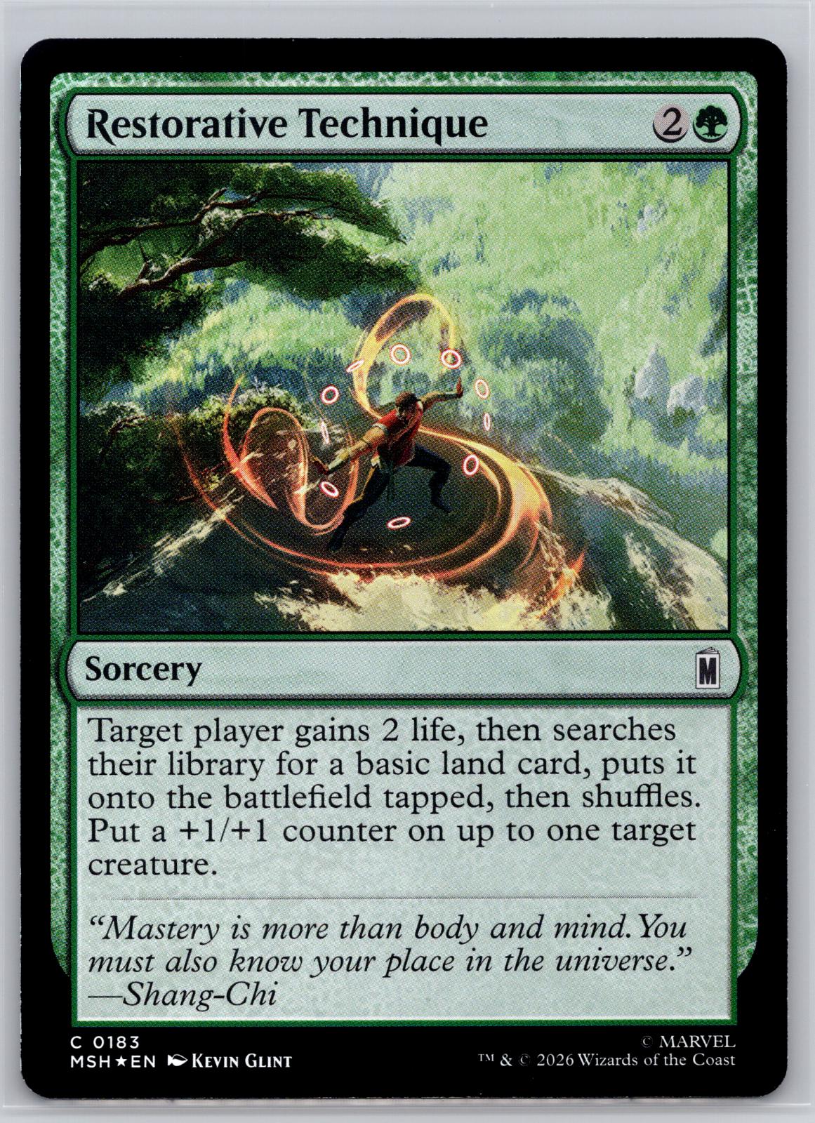 Restorative Technique Marvel Super Heroes Magic: The Gathering Foil Near Mint