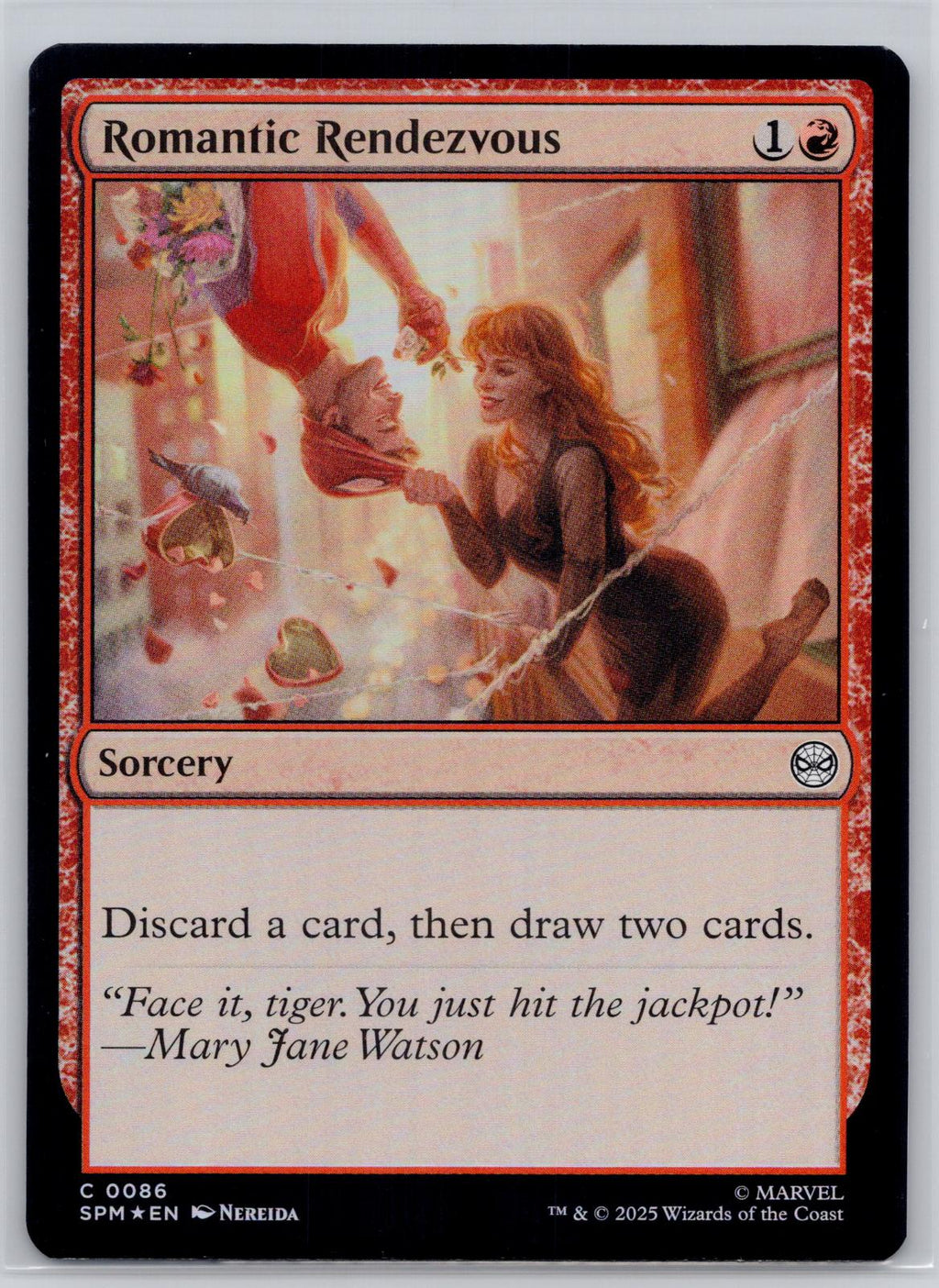 Romantic Rendezvous Marvel's Spider-Man Magic: The Gathering Foil Near Mint