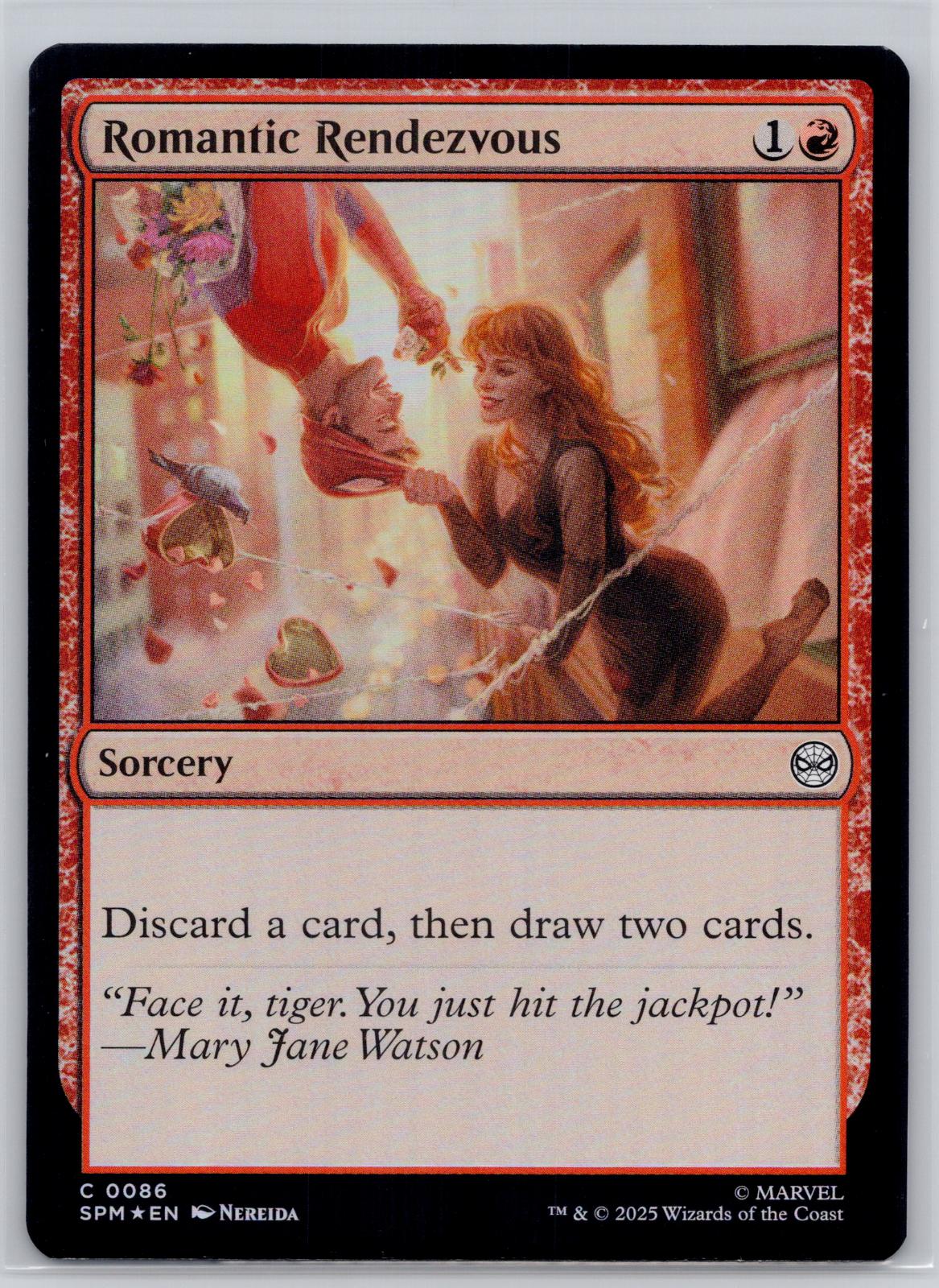 Romantic Rendezvous Marvel's Spider-Man Magic: The Gathering Foil Near Mint