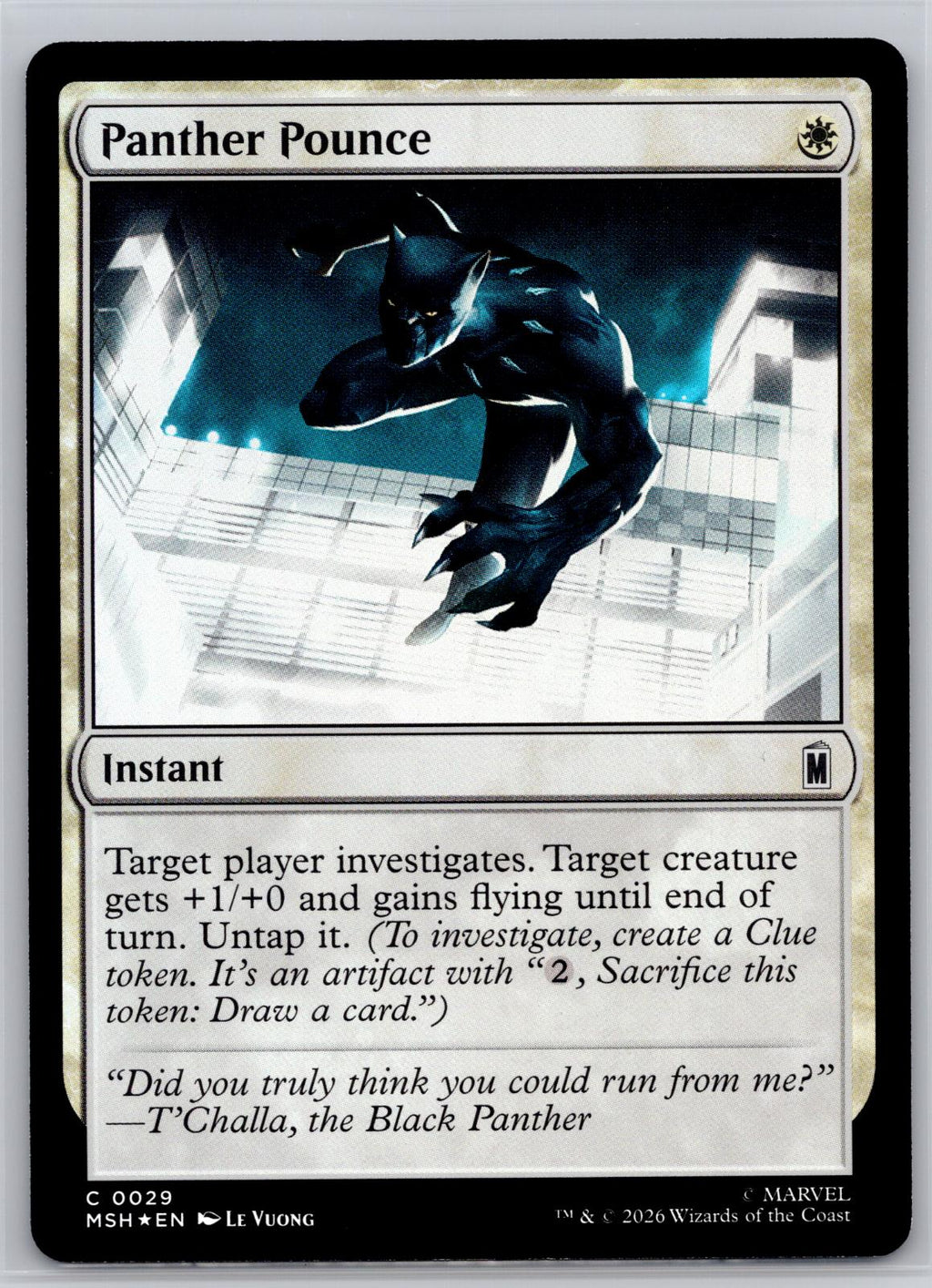 Panther Pounce Marvel Super Heroes Magic: The Gathering Foil Near Mint