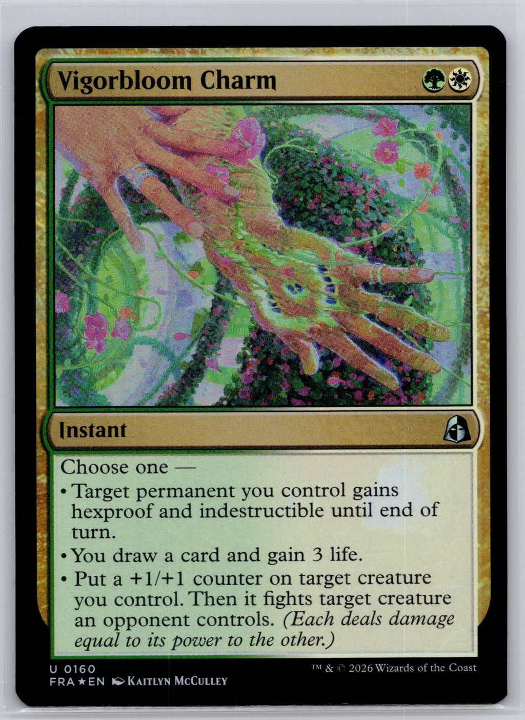 Vigorbloom Charm Reality Fracture Magic: The Gathering Foil Near Mint