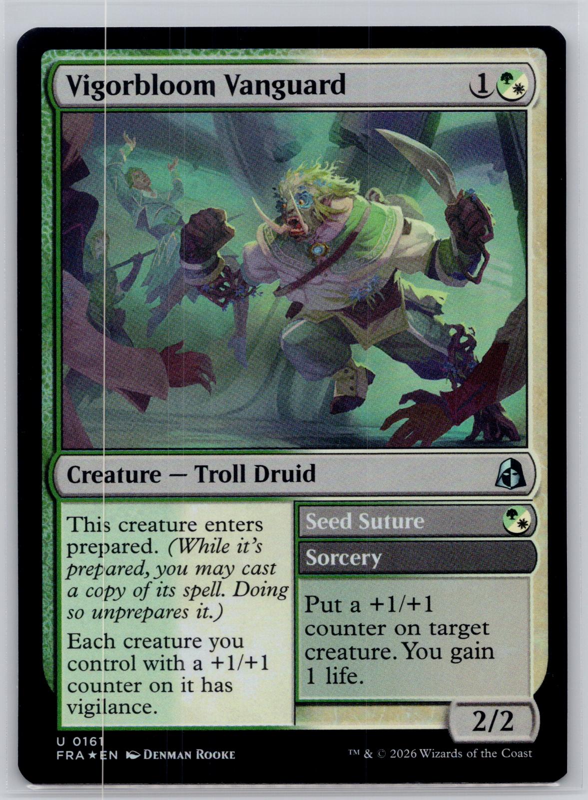 Vigorbloom Vanguard Reality Fracture Magic: The Gathering Foil Near Mint
