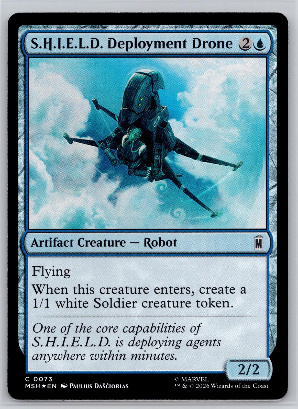 S.H.I.E.L.D. Deployment Drone Marvel Super Heroes Magic: The Gathering Foil NM