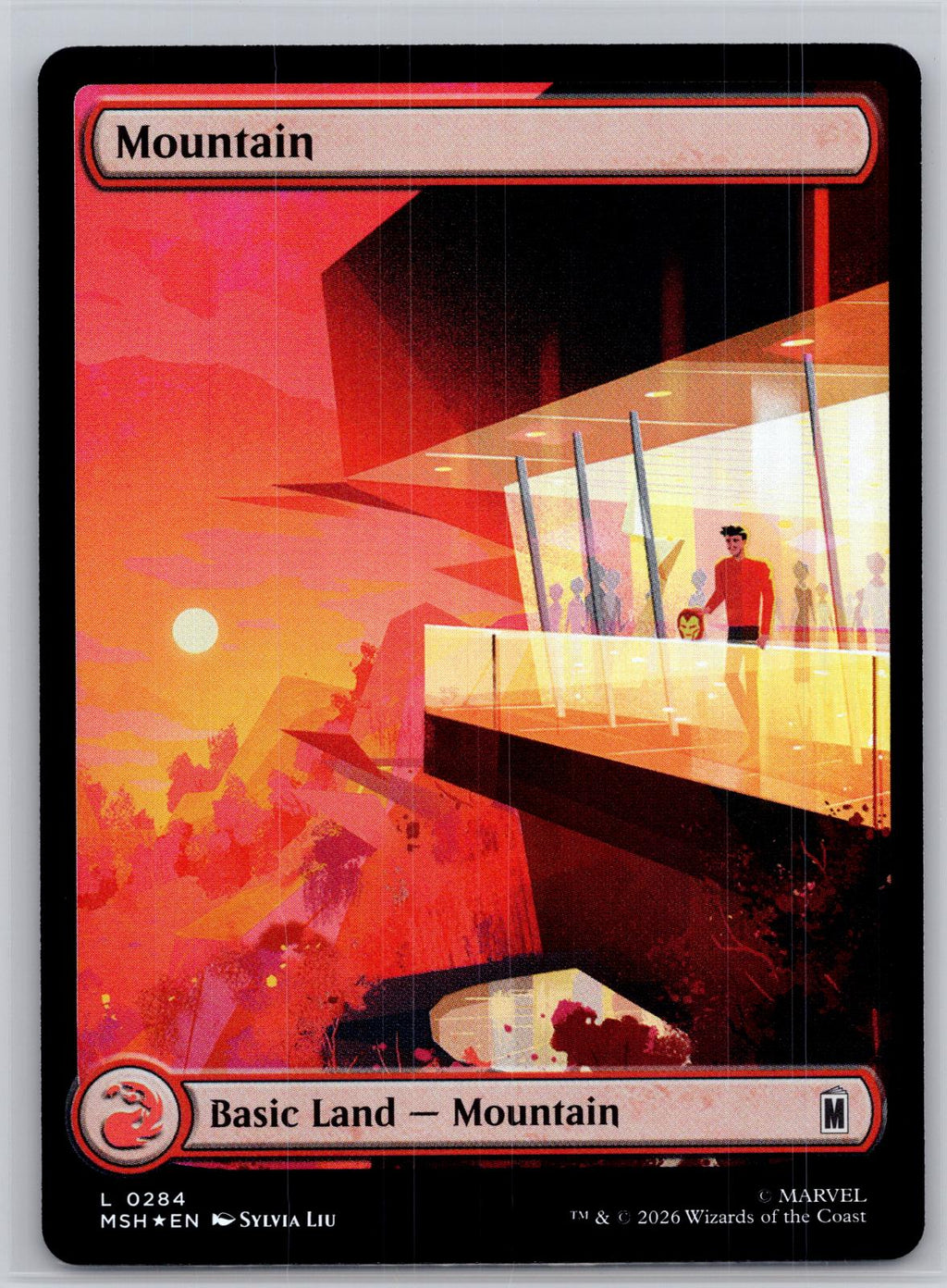 Mountain (0284) Marvel Super Heroes Magic: The Gathering Foil Near Mint