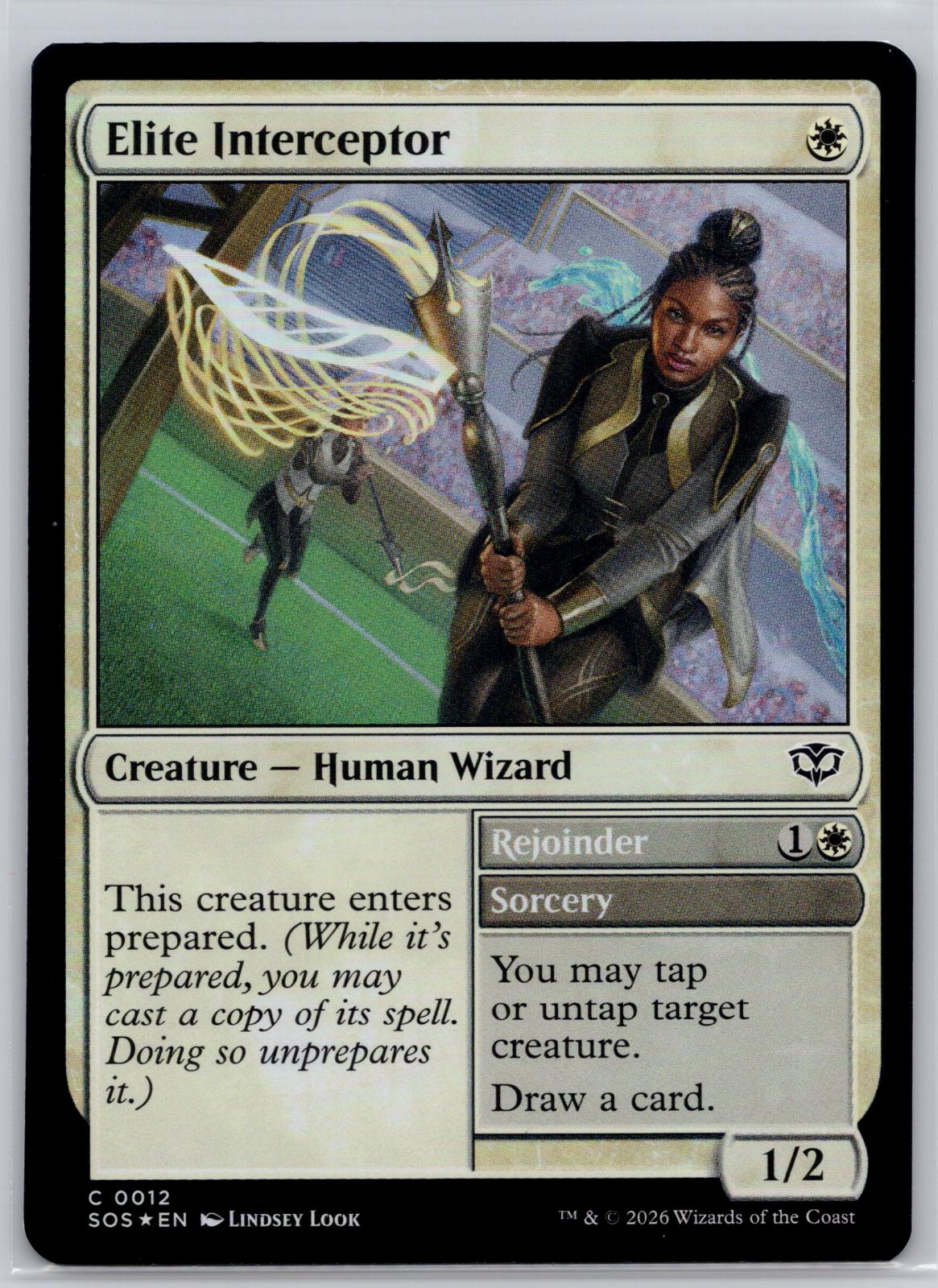 Elite Interceptor Secrets of Strixhaven Magic: The Gathering Foil Near Mint