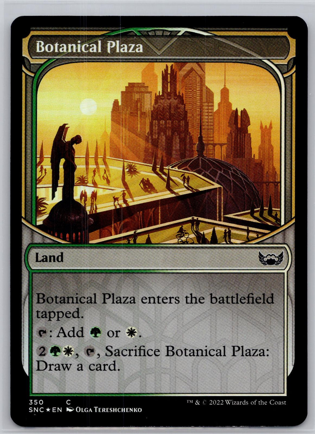 Botanical Plaza (Showcase) Streets of New Capenna Magic: The Gathering Foil NM