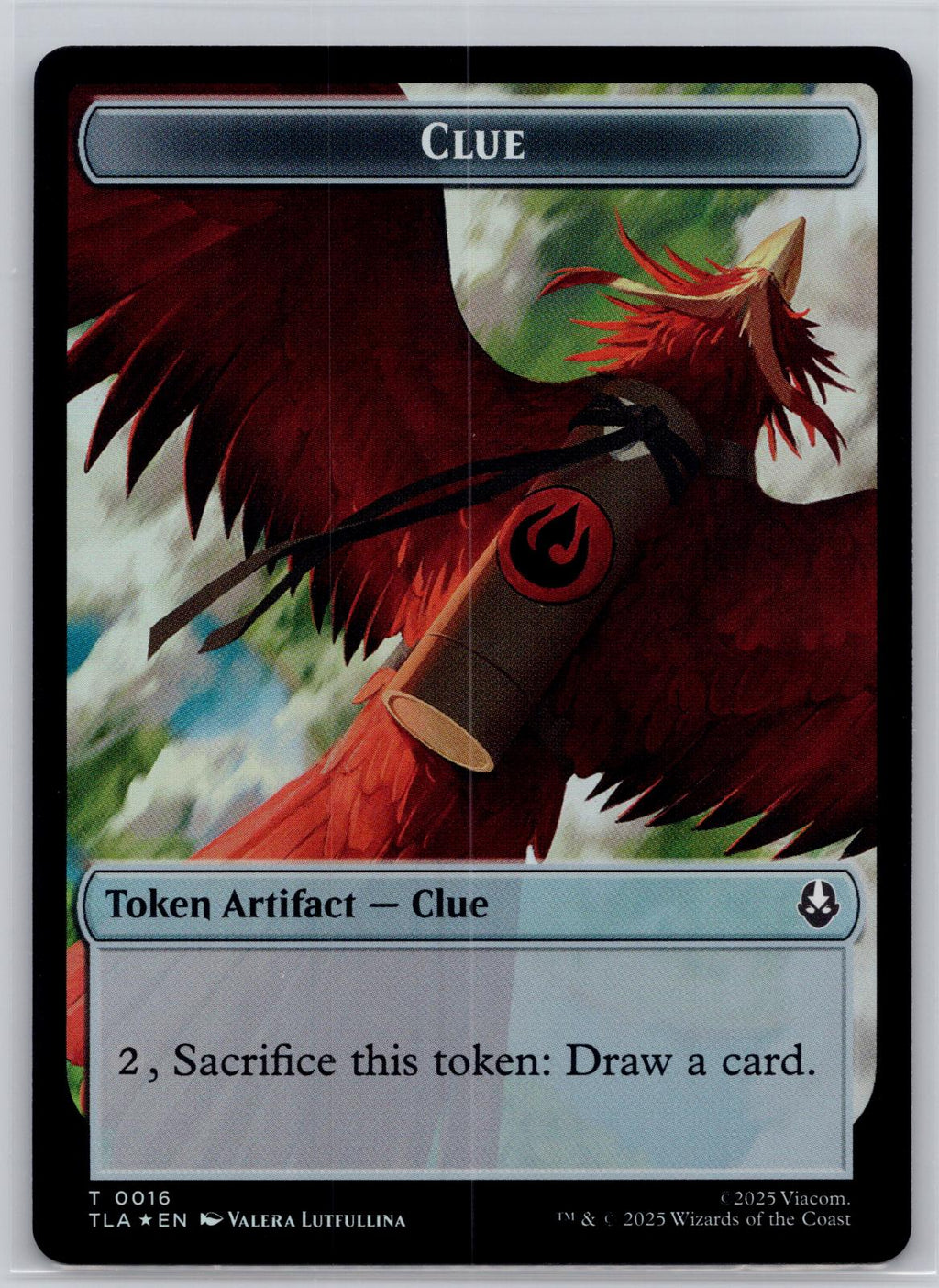 Ally (0008) // Clue (0016) 2-Sided Token Avatar: The Last Airbender M:TG Foil NM