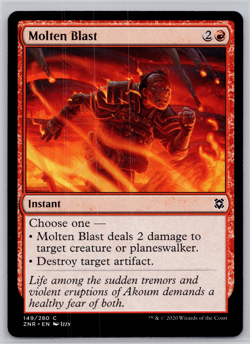 Molten Blast Zendikar Rising Magic: The Gathering Near Mint