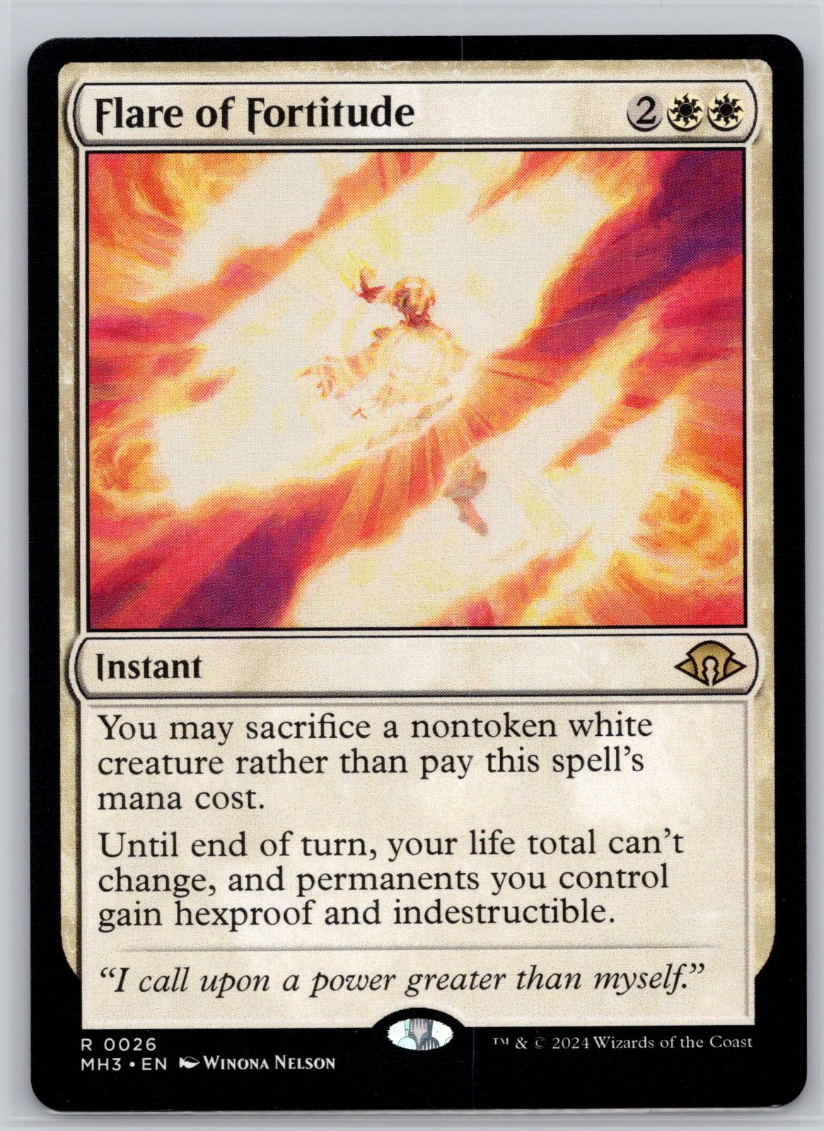 Flare of Fortitude Modern Horizons 3 Magic: The Gathering Near Mint