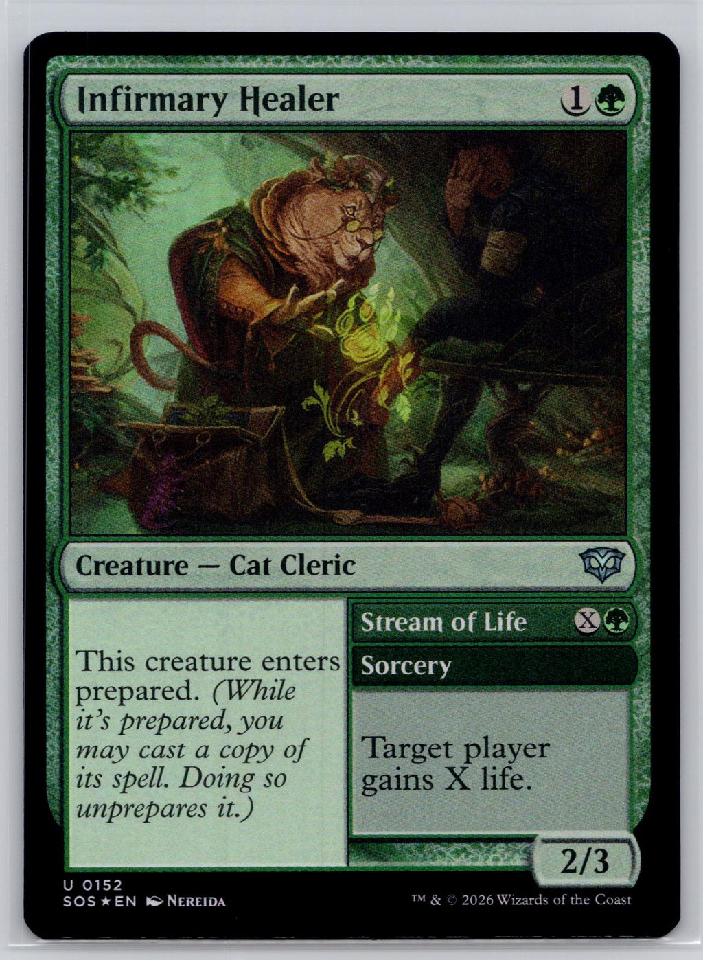 Infirmary Healer Secrets of Strixhaven Magic: The Gathering Foil Near Mint