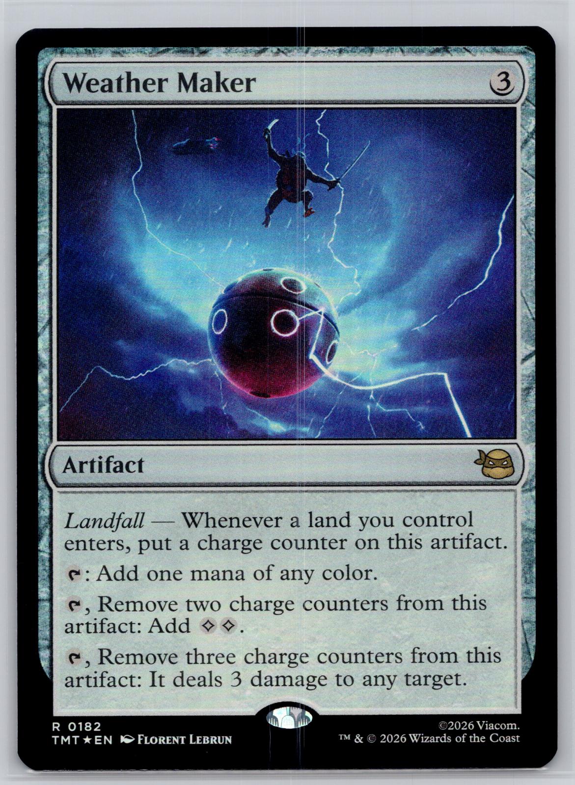 Weather Maker Teenage Mutant Ninja Turtles Magic: The Gathering Foil Near Mint
