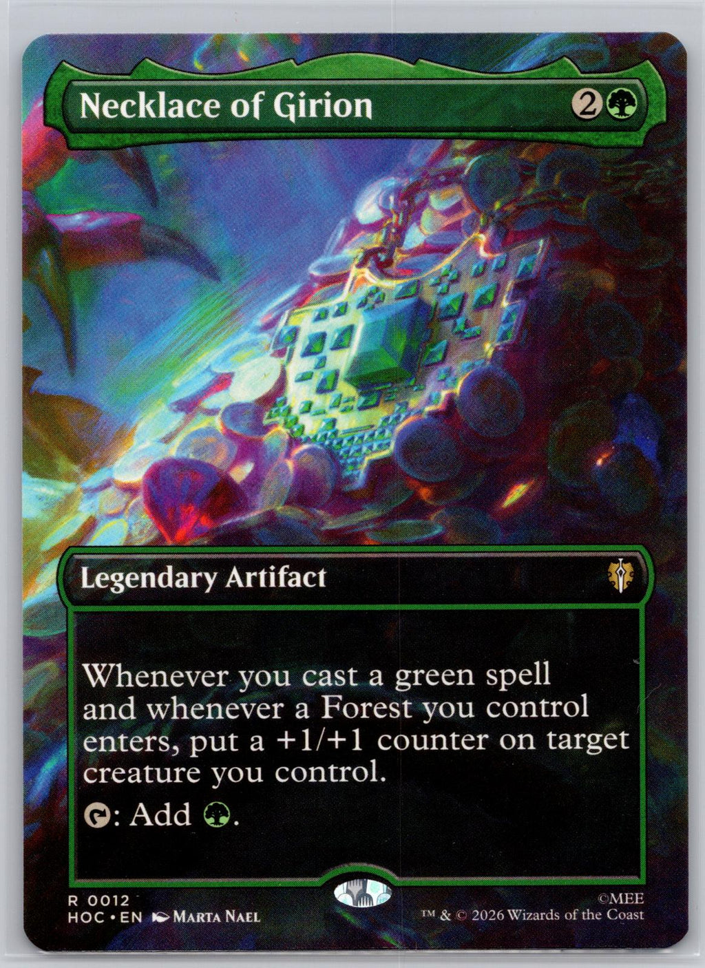 Necklace of Girion (Borderless) The Hobbit: Eternal-Legal M:TG NM