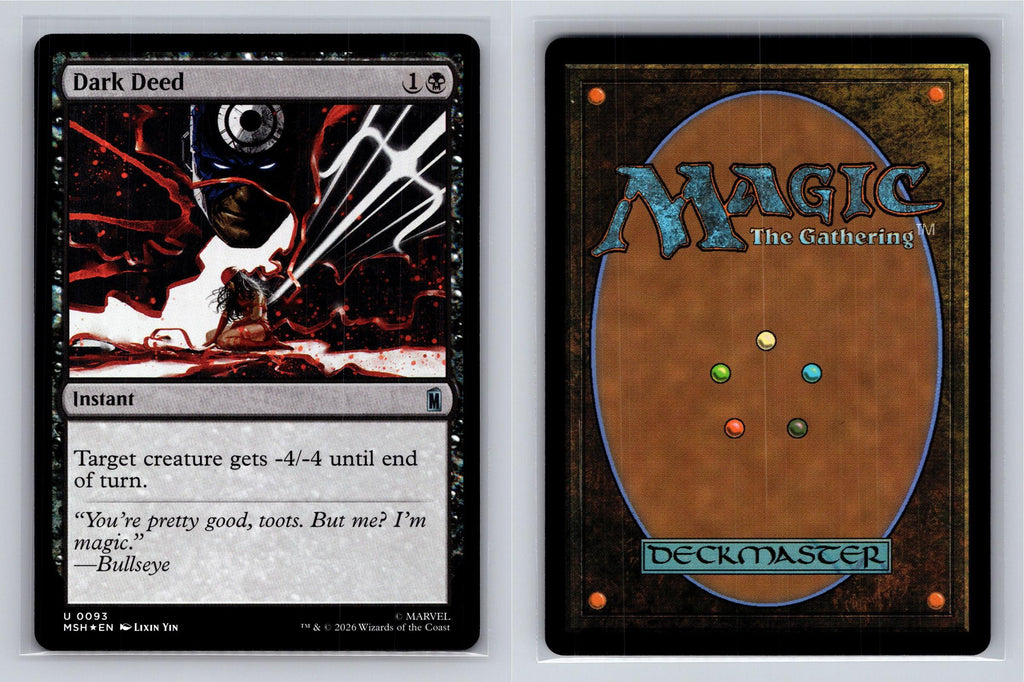 Dark Deed Marvel Super Heroes Magic: The Gathering Foil Near Mint