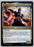 Captain America, Living Legend Marvel Super Heroes Magic: The Gathering Foil NM