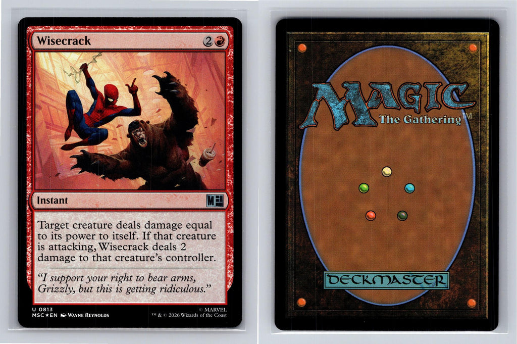 Wisecrack Commander: Marvel Super Heroes Magic: The Gathering Foil Near Mint
